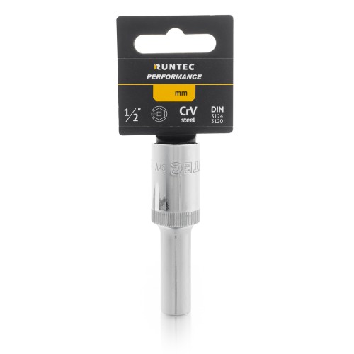 RUNTEC RT-H12S10L Головка торцевая глубокая RUNTEC CrV, 6PT, 1/2", 10 мм