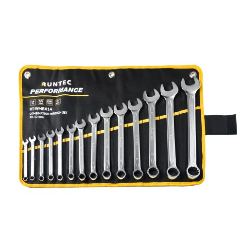RUNTEC RT-WMBX14 Набор ключей комбинированных RUNTEC CrV 10-32 мм в сумке, 14 предметов