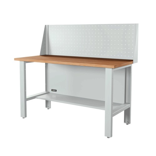 RUNTEC RTI15F-NI-NI-P15-7035 Верстак серии Industrial, 1500 мм, фанера, экран 500, светло-серый (7035)