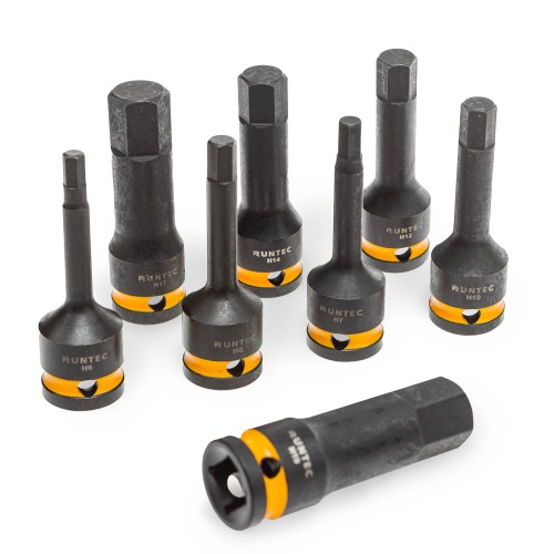 RUNTEC RT-ISPE53F Набор с пневмогайковертом, ударными головками и аксессуарами RUNTEC 1/2", 8-32 мм, CrMo в ложементе EVA, 53 предмета