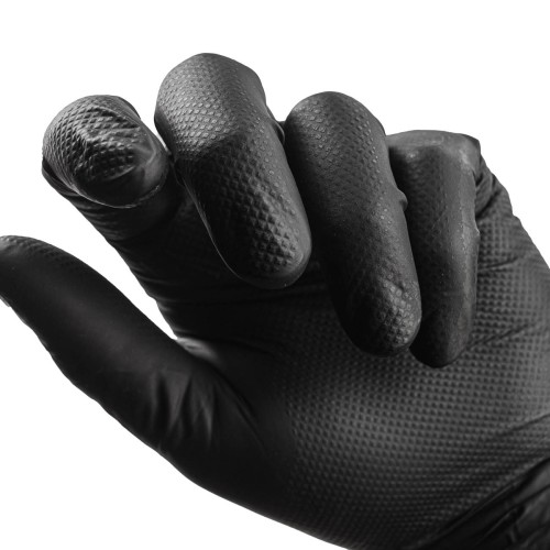 RUNTEC УценкаRT-GLVS-M-999 Уценка!Перчатки Tenacity нитриловые высокопрочные, размер M (100 штук)