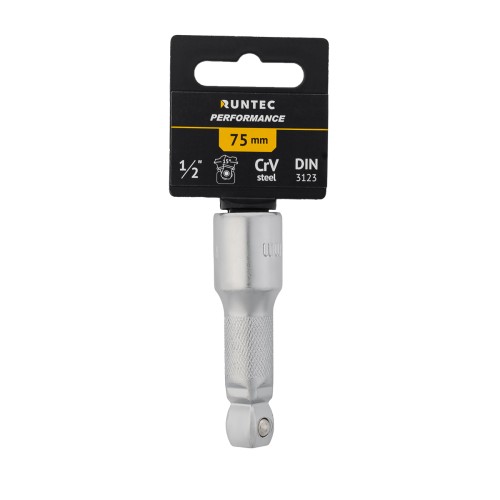 RUNTEC RT-H12E75B Удлинитель RUNTEC CrV, 1/2" 75 мм с шаром